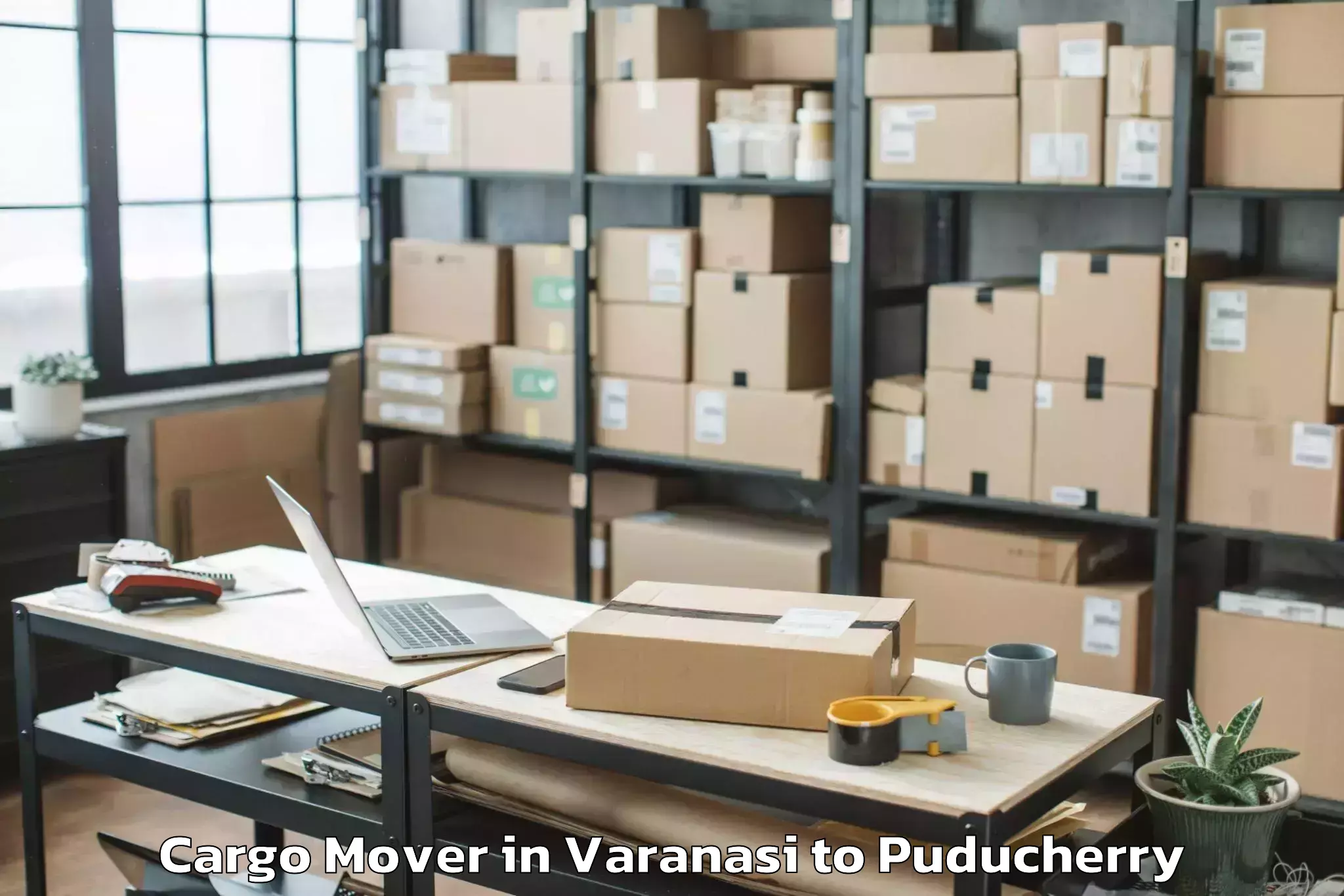 Book Varanasi to Pondicherry University Puduche Cargo Mover Online